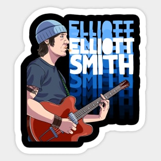 Elliott Smith Art Sticker